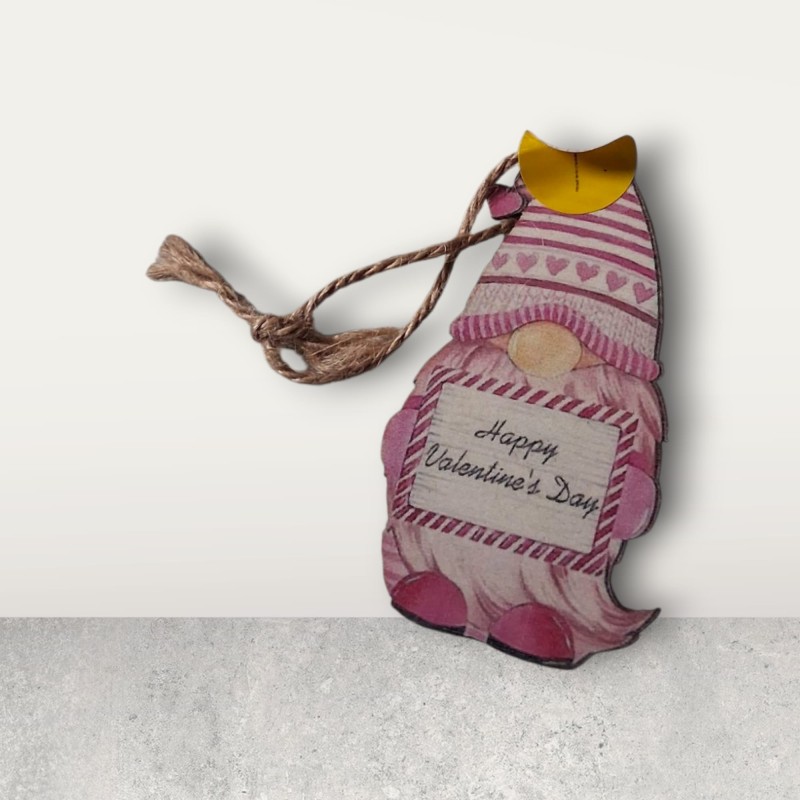Valentines hanging gnome