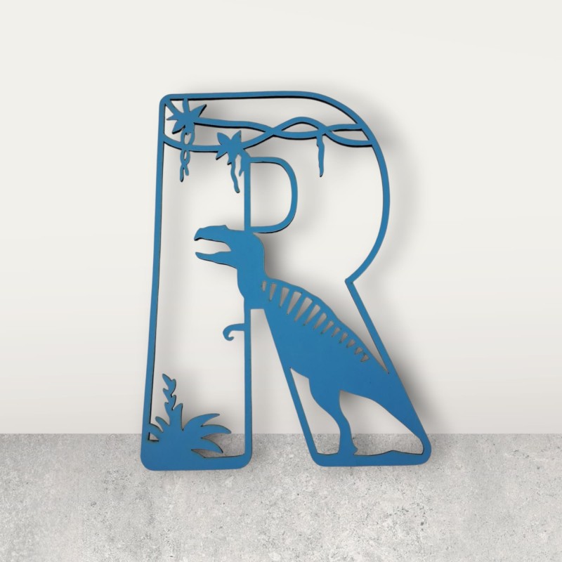 R dinosaur door sign