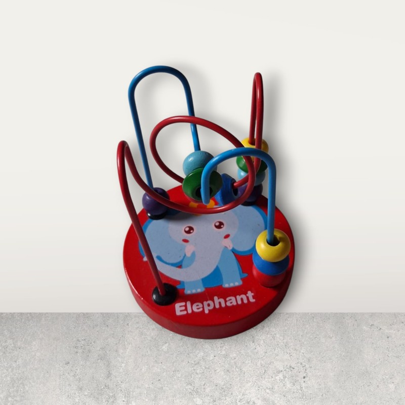 Elephant beaded toy