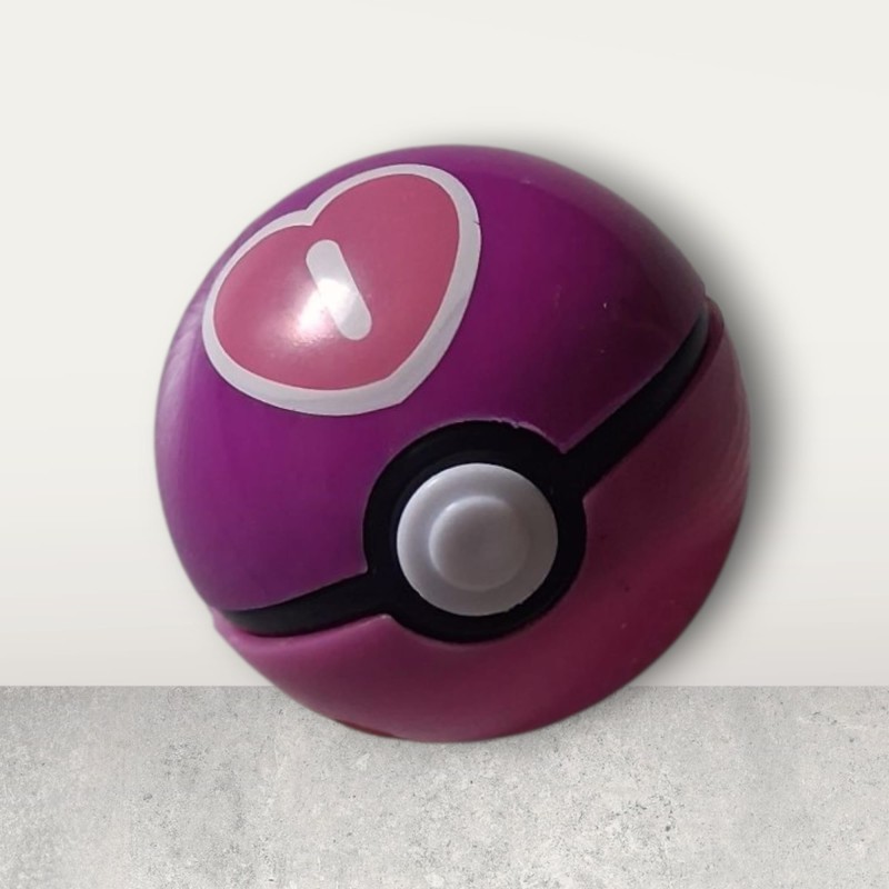 Purple Pokemon ball and character