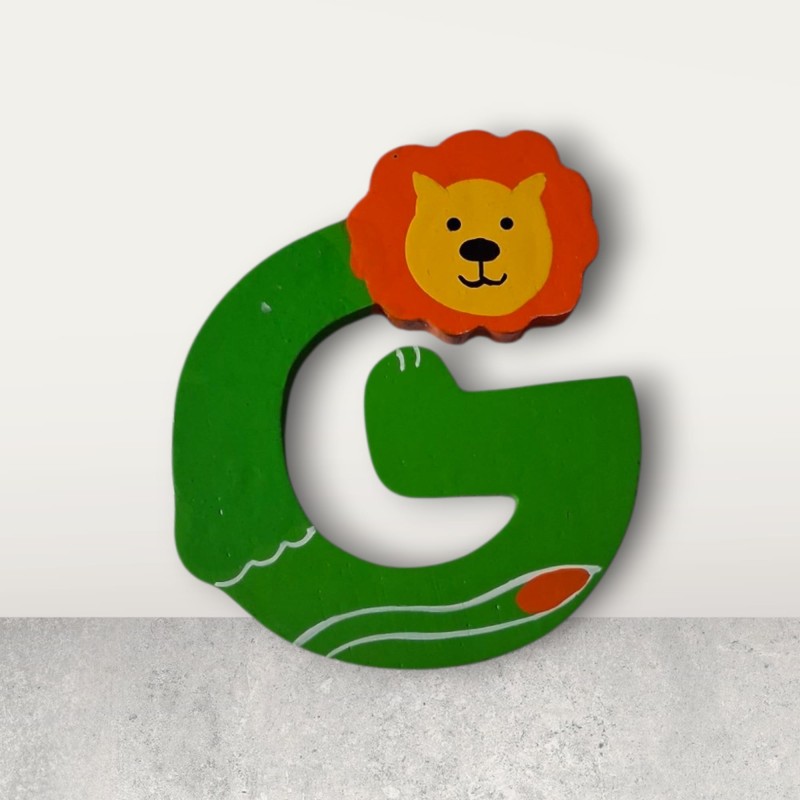 G lion door sign