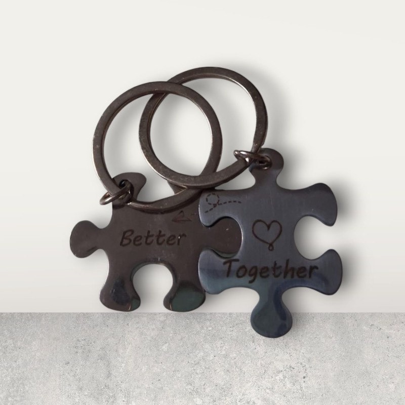 Better together puzzle keyrings